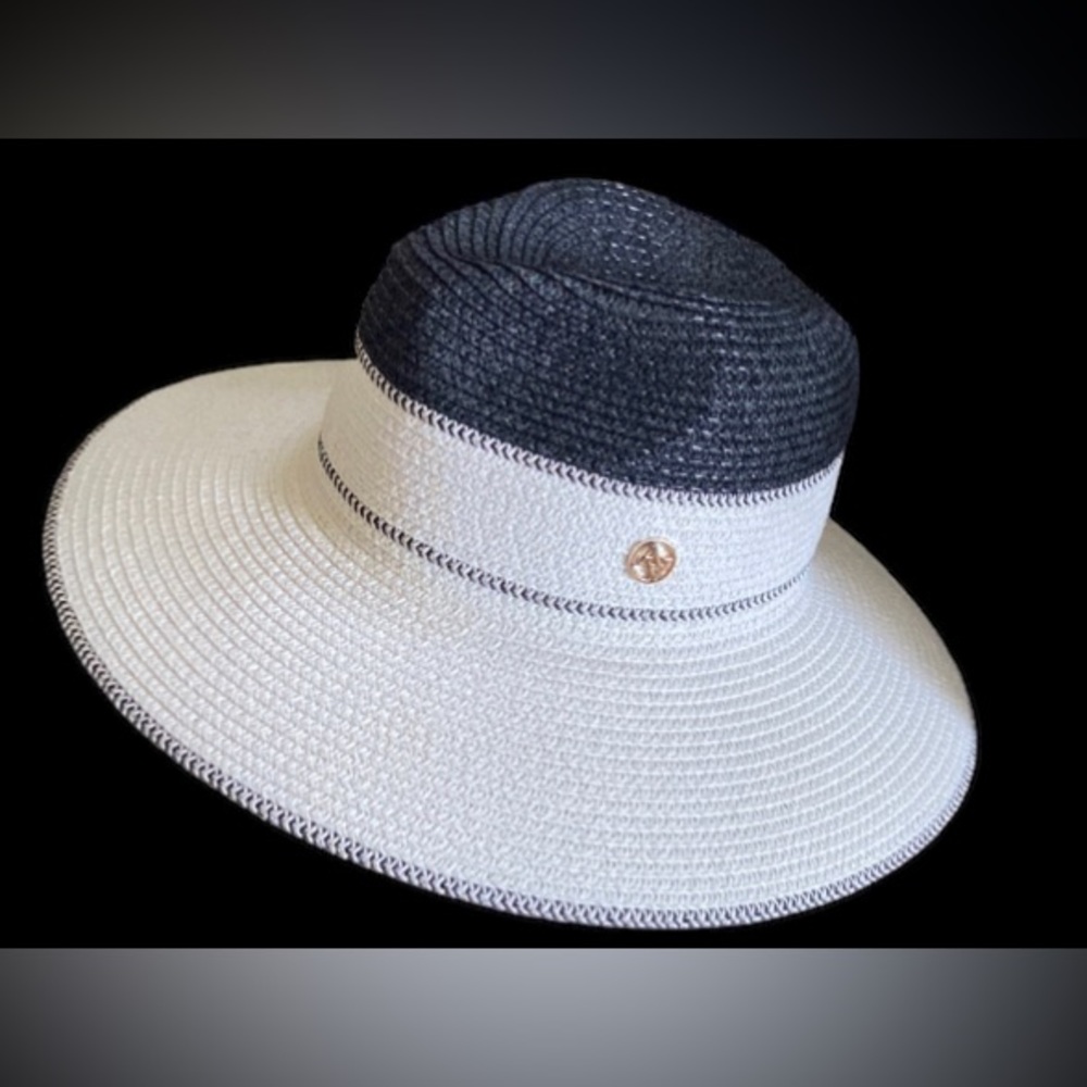 Adrienne Vittadini Black and Ivory Hat - Picture 7 of 13